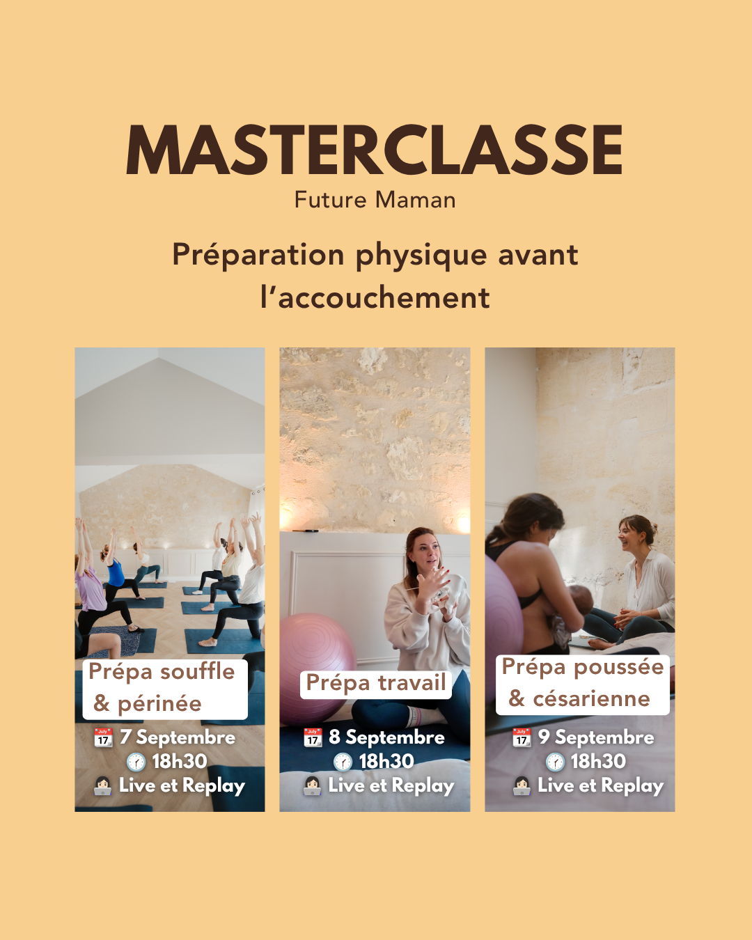 Masterclasse Future Maman : Préparation physique avant l'accouchement