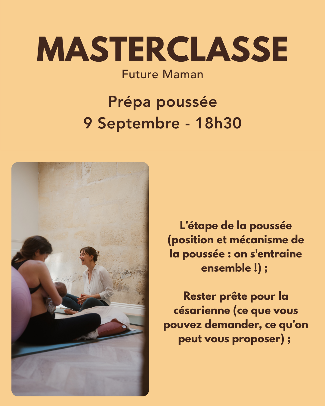 Masterclasse Future Maman : Préparation physique avant l'accouchement – Image 4